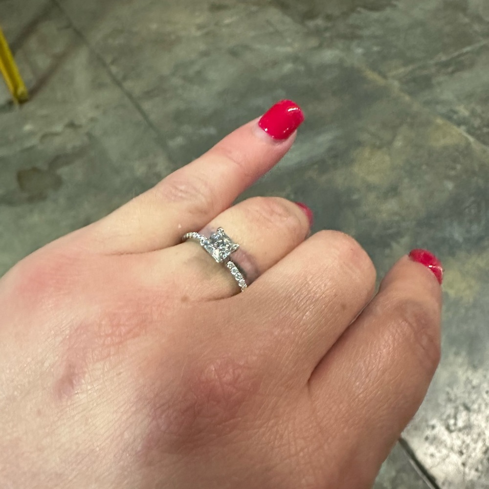 Zales 3/4 carat diamond engagement ring. size 5.75